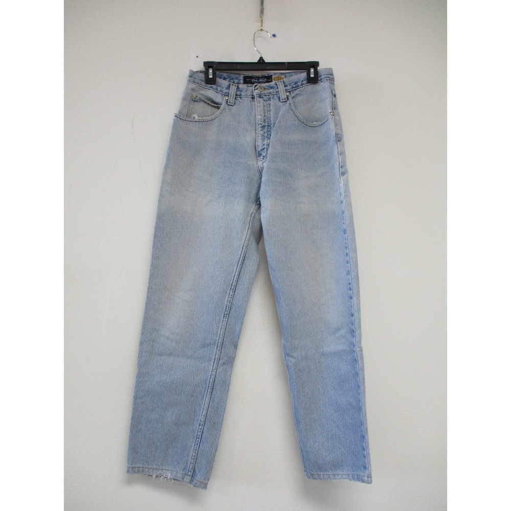 Anchor Blue Loose Jeans Mens 28x30 Vintage Y2K Relaxed Straight Leg Denim